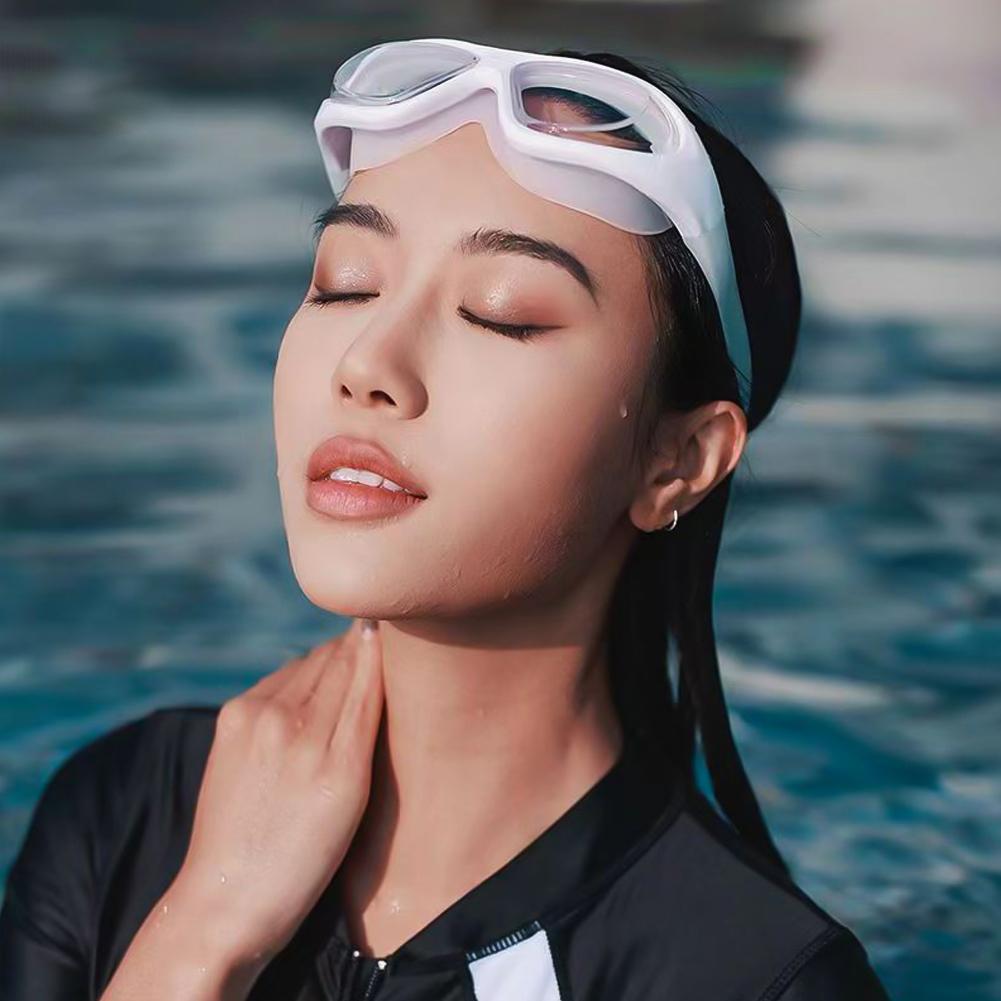 

1 шт. Профессиональные взрослые очки для плавания высокой четкости с линзами против запотевания, водонепроницаемые, с регулируемым силиконовым ремешком, для мужчин и женщин