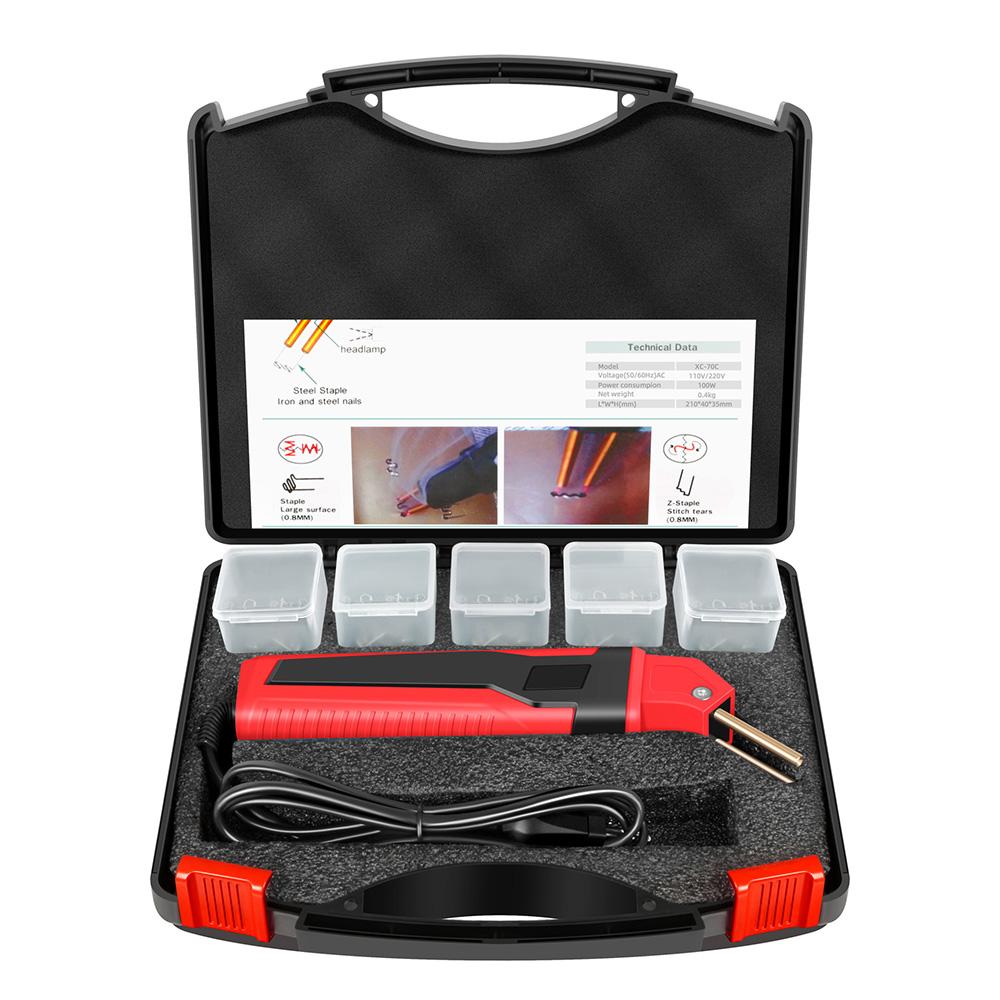 1set Plastic Welding Machine Auto Bumper Repair Kit Fast Heat Welder For Auto Repairs Electric Vehicle Shells Toys Repairs