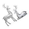 1 Pair of Deer Figurines Home Decor Desk Standing Kneeling   Statue Europn   Resin Craft