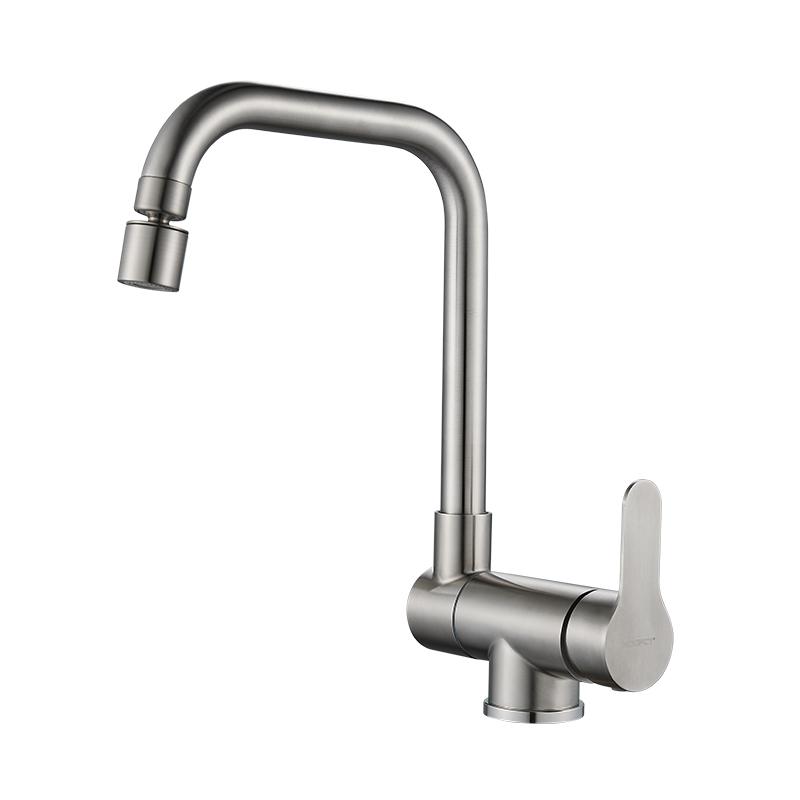 

Смеситель для кухни с окном, складной, с поворотом на 360°, 2 режима струи, аксессуары для мойки с одной ручкой G9/16