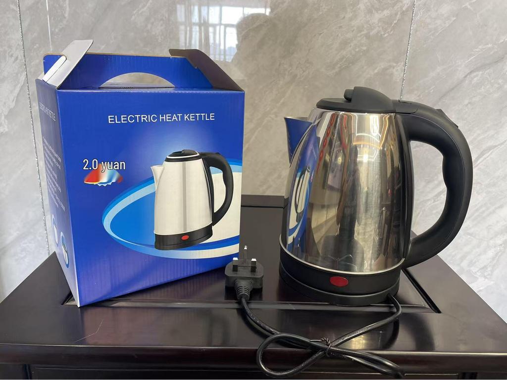 Stainless Steel 2L Electric Kettle with Inner Steel Lid