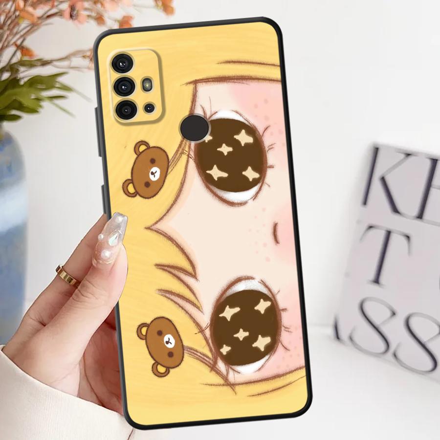 

Retro Fashion Anime Eyes Case for Motorola Moto G22 Edge40 G50 Edge 20 Pro 30 Lite G60s G32 G71 G53 G30 G52 G51 G73 Phone Cover Motorola Moto G52