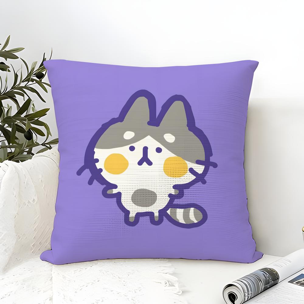 Fantasy Cartoon Colorful Animal Patterns Pillow Case Cotton Linen Fabric Square Zipper Pillowcase Home Decorative Living Room