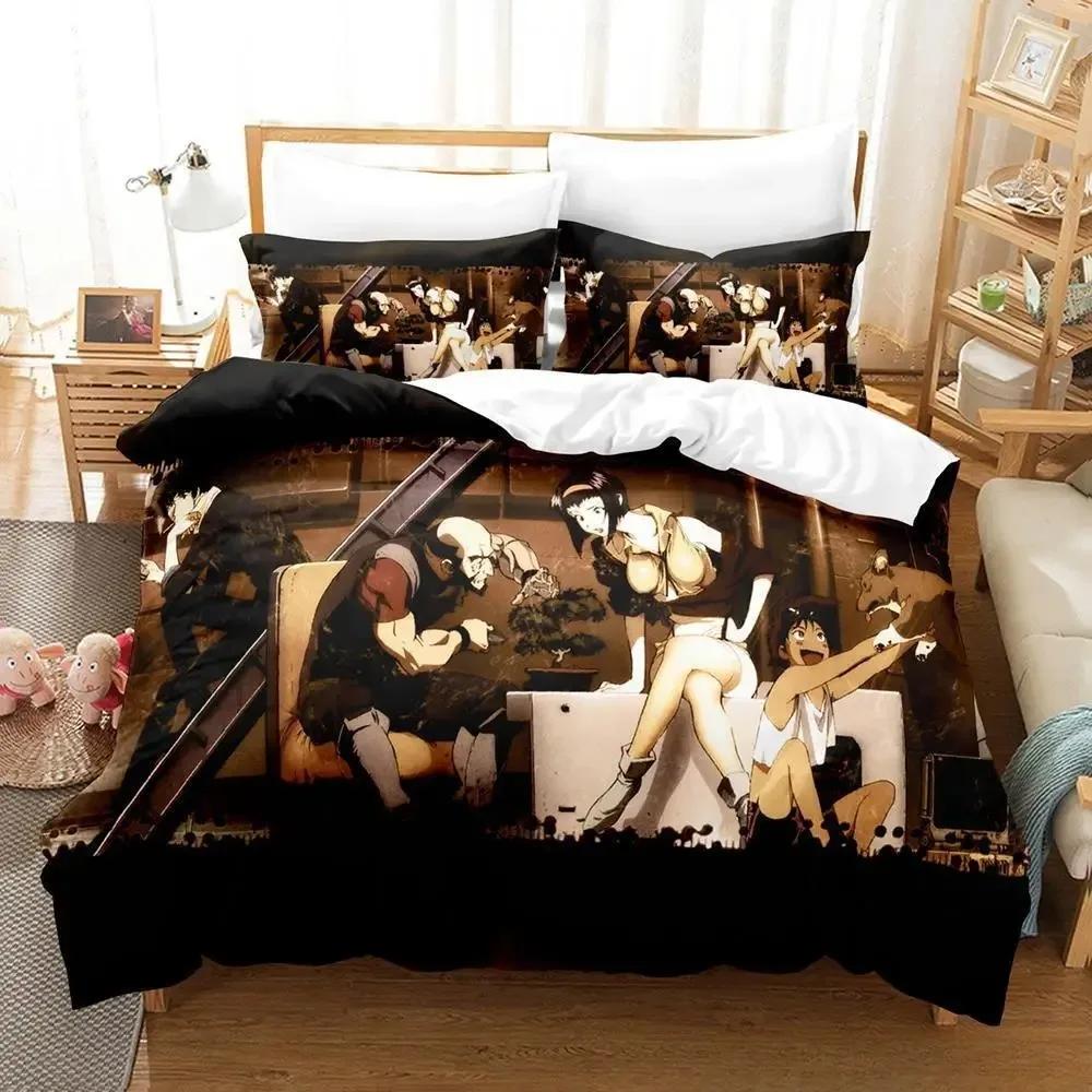 New Cowboy Bebop Beding Set Single Twin Ful Quen King-Sized Dimensionsd Dimensions Bed Linen Set Adult People Kid Bedrom Duvet cover Sets 3D Game Bed