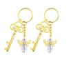 Gold Keychain Crystal Bottle Opener: Party, Wedding Gift & Guest Souvenir Set