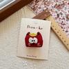 Korean Style Cartoon Bear 3D Cotton Baby Hair Clip