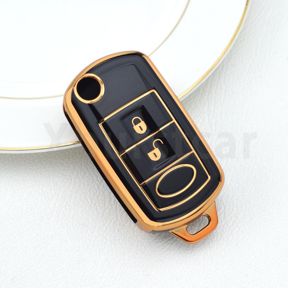 3 Buttons Tpu Car Flip Key Case Cover For Land Rover Range Rover Sport Lr3 Discovery 3 Auto Shell Fob Bag Keyless Accessories