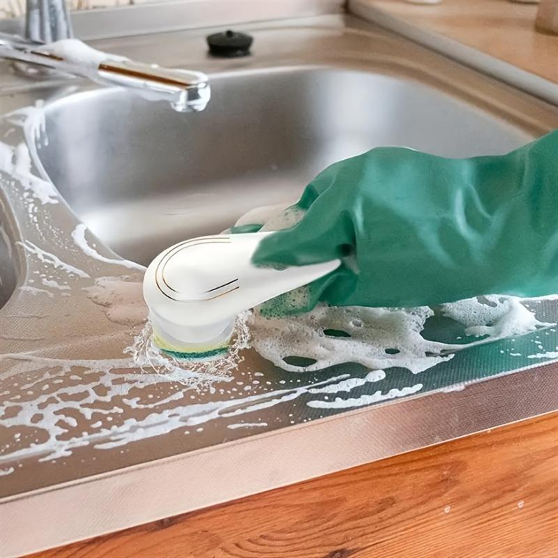 Five In One Multifunctional Electric Cleaning Brush for Bathroom Washing and Kitchen Cleaning Tools