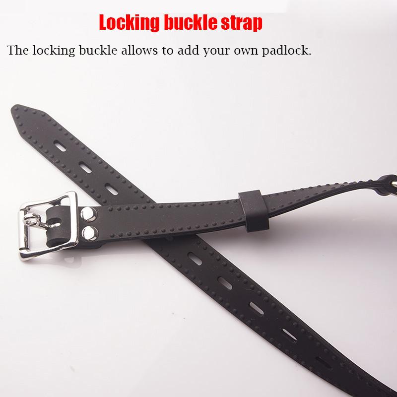 BDSM Open-mouth Gag O-ring, 100% Medical Silicone Full Head Harness, SM Couples Sex Toy, Bondage Gear Sex Products