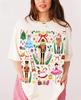 Christmas Vintage Nutcracker Women's Cottagecore Holiday Lovely Cottons Tee Funny Casual Crewne