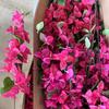 5Pcs Silk Flower Silk Fake Flower Realistic Blooms DIY Simulation Flower Flexible Lifelike Artificial Flower Branch