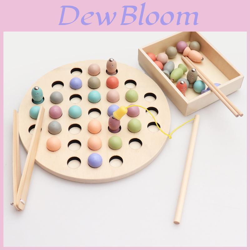 Wooden Magnetic Fishing Set With Focus Training For Kids Ages 3 To 6 Educational Toy