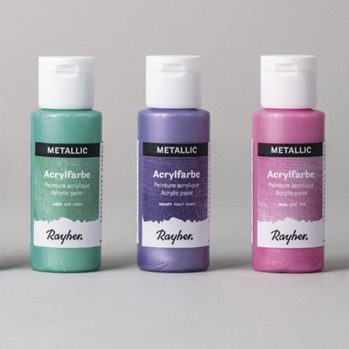Kit de peintures acryliques métalliques