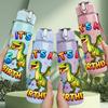 1PC It Is My 6th Birthday Dragon Splash 750ml Color Plastic Water Bottle Leakproof Flip Straw Lid For Sports Office Home Use