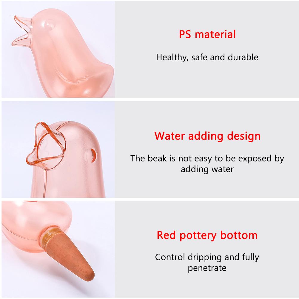 Cute Bird Plant Watering Spikes Self Watering Spikes Automatic Plant Waterer Seeper for Lawns and
