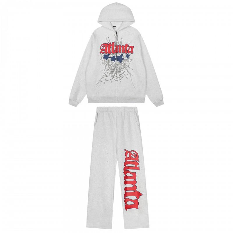 2026 Set Tuta con Felpa Senza Cappuccio in Cotone Leggero e Pantaloni Jogger Uomo Donna Streetwear Casual