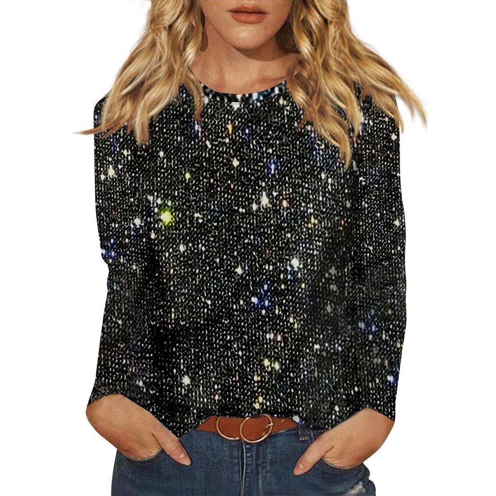 Women's Long Sleeve Shirts Trendy Graphic Tees Shirts Casual Oversized Basic Tops Sweatshirts