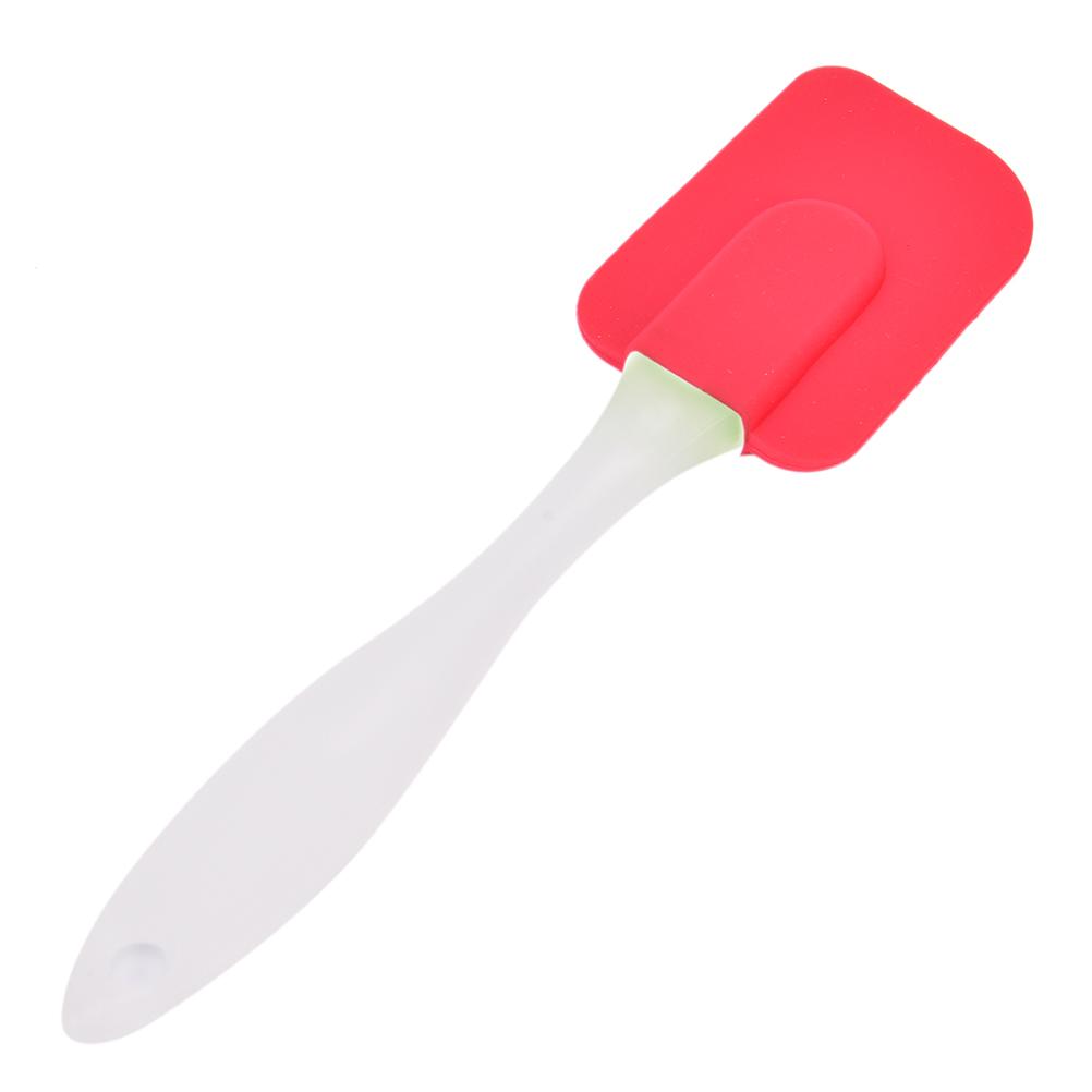

1pcs Non-stick Butter Cream Spatula Pastry ScraperFor Food Grade Silicone Cakes Bakeware Cooking Baking Tools Spatula красный