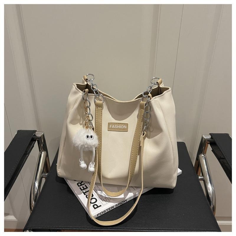  Trendy Spring New Women's Shoulder Bag Stylish Simple Versatile Handbag Anti-splashing Leather Bag