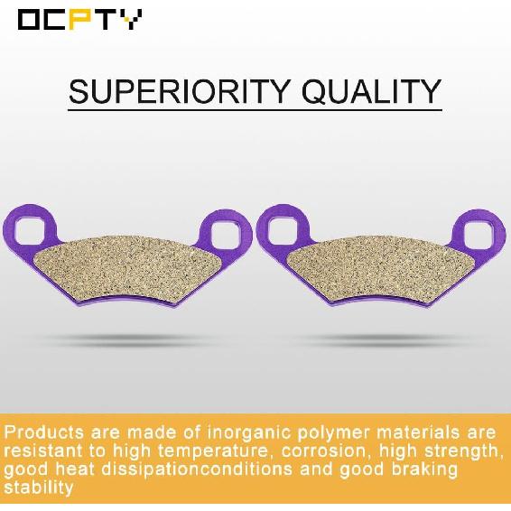 OCPTY Brake Pads Fit for Polaris Predator 500 2003 2004 2005 2006 2007, for Polaris Predator 500 Troy Lee Edition 2004 2005 2006, Front and Rear