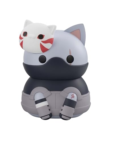 MEGA CAT PROJECT NARUTO Shippuden Big Nyart! Series 2 Hatake Kakashi Anbu, Approximately 100mm, Pre-painted PVC Figure