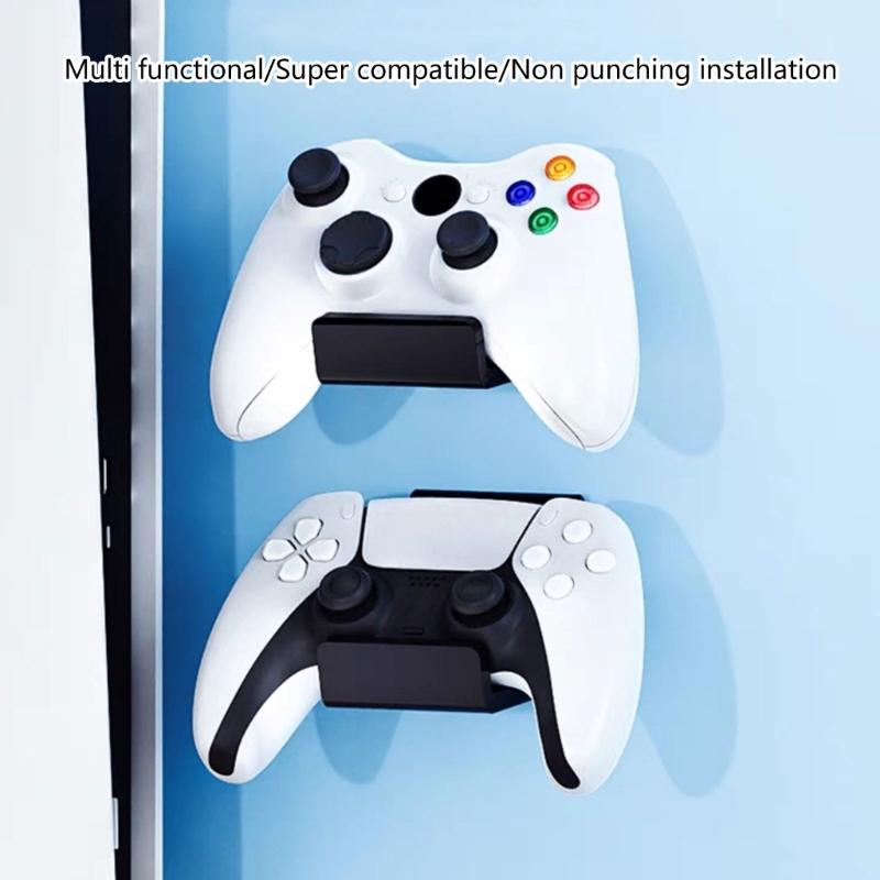 2pcs Sturdy Game Controllers Storage Shelf Convenient Wall Hangings Hook for Game Controllers Headsets Organizers Shelf