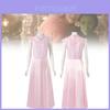 Bezauberndes, von Glinda inspiriertes Kostümkleid für Halloween im Retro-Stil, Unisex-Kleidung