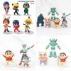 Crayon Shinchan Pvc Action Figures Set With Collectible Cartoon Character Toys For Kids And Adults