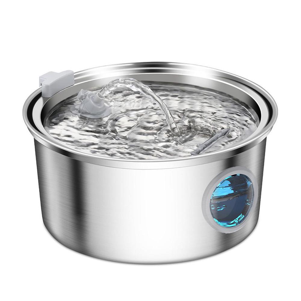 3.2L Stainless Steel Automatic Pet Water Fountain for Cats and Dogs