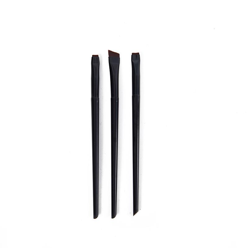 3 Pcs Blade Eyeliner Eyebrow Brushes Ultra Thin Fine Small Angle Flat Makeup Brushes High Quality Brow Contour Makeup Tools