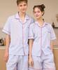 [Dossy] Silk-fit Chloe Short-Sleeve Couple Pajama Set [2SET] [Shipped from Korea] 100% Authentic