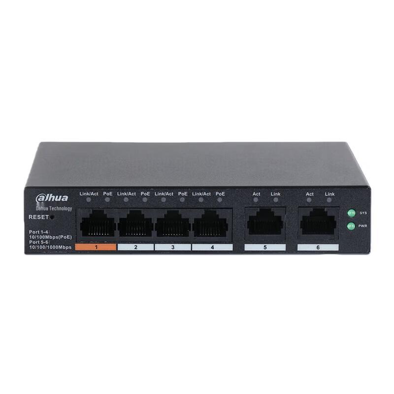 

Dahua Cloud-Managed 6-Port Fast Ethernet PoE Switch