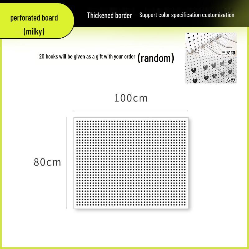 Wandmontiertes Lochplatten-Aufbewahrungsregal für Schmuck, Werkzeuge und Zubehör