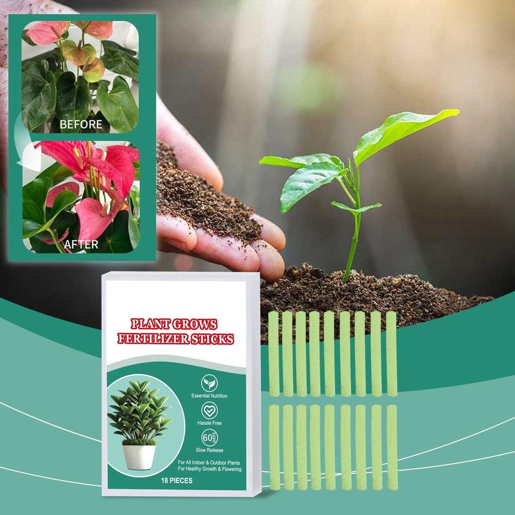 Plant Growth Fertilizer Sticks Slow Release Fertilizer Nutrition Seaweed Fertilizer Plant Growth Gardening Fertilizer Sticks