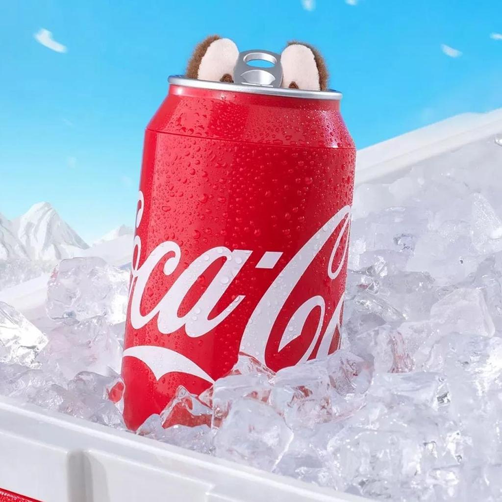 POP MART THE MONSTERS Series Pop Mart Plush Keychain Rabbit [Single Item, Authentic, Unopened] Coca-Cola [1 Piece]