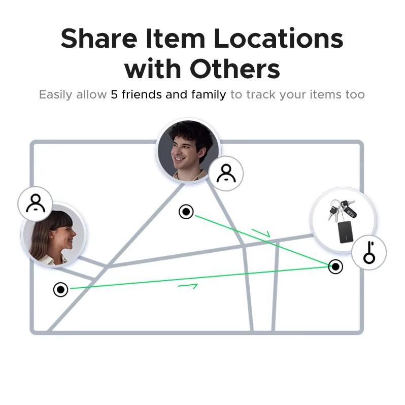 UGREEN Apple Certified Location Tracker Anti Loss Device Wireless Location Accurate Search for Apple Phone Location Car Key