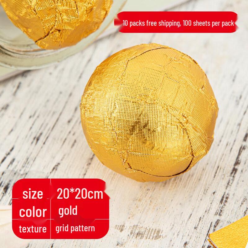 Gold Food Grade Aluminum Foil Wraps золотой