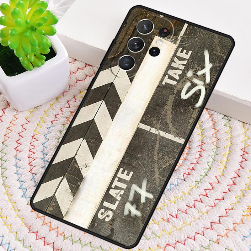 

Clapper board Phone Case for Samsung Galaxy note 10 pro S26 Ultra S23 S24 FE S25 S21 S22 PLUS shockproof Cove Galaxy S24 FE