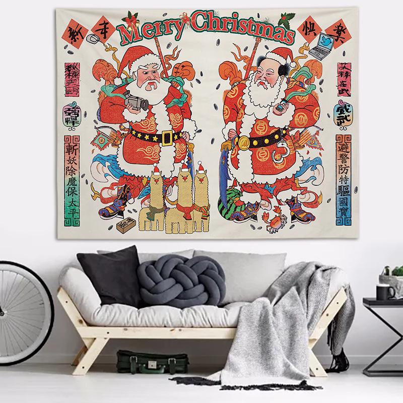 Christmas Festival Wall Hanging Tapestry for Party & Room Decor