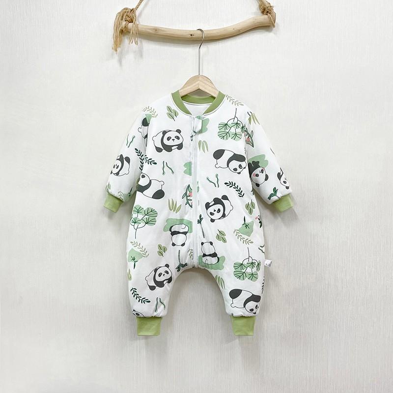 Thick Cotton Sleeping Bag Toddlers 1-3 Years Winter Warm Sleepwear 80-130cm Anti-Kick Belly Protection