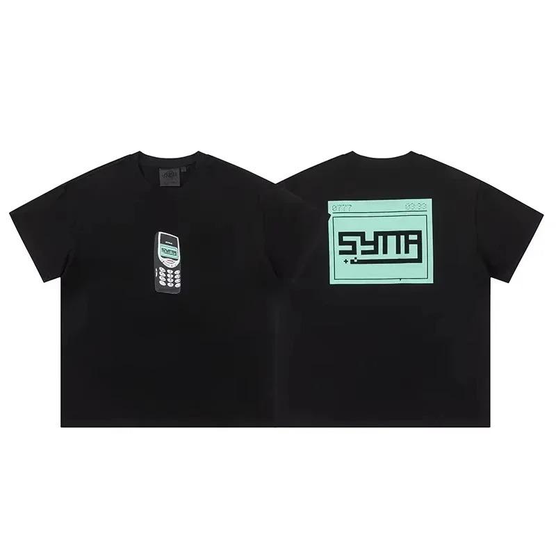 Classic Fashion Syna World Hip-hop Printed T-shirt Men Women Casual Loose Cotton Oversized Top High-street Y2K Harajuku Summer New Tee