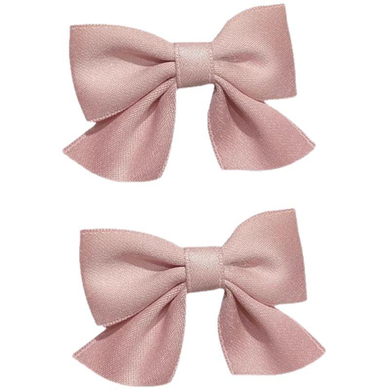 Korean Style Sweet Bow Hair Clips for Little Girls - Pair