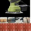 10pcs 110x 115mm 8-hole sandpaper, velcro backing and 8-hole design suitable for orbital sander, used for sanding and polishing