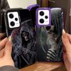 Tod Sensenmann Schädel Sense Weiche Handyhülle für Xiaomi Redmi Note 13 14 15 Pro Plus 12S 12 11S 11 11T 10S 10 Stoßfeste Hülle