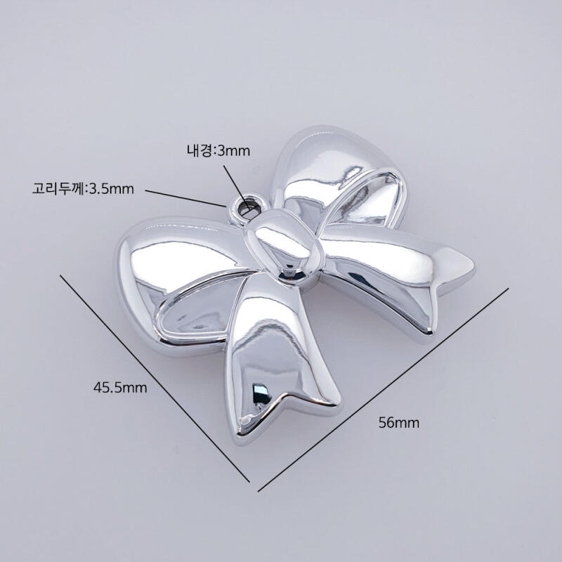 Metal Big Ribbon Pendant Keyring Keyholder Material Accessory