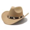 Neuer Stil Wollener Western Cowboy Zylinder für Männer und Frauen Paarhut
