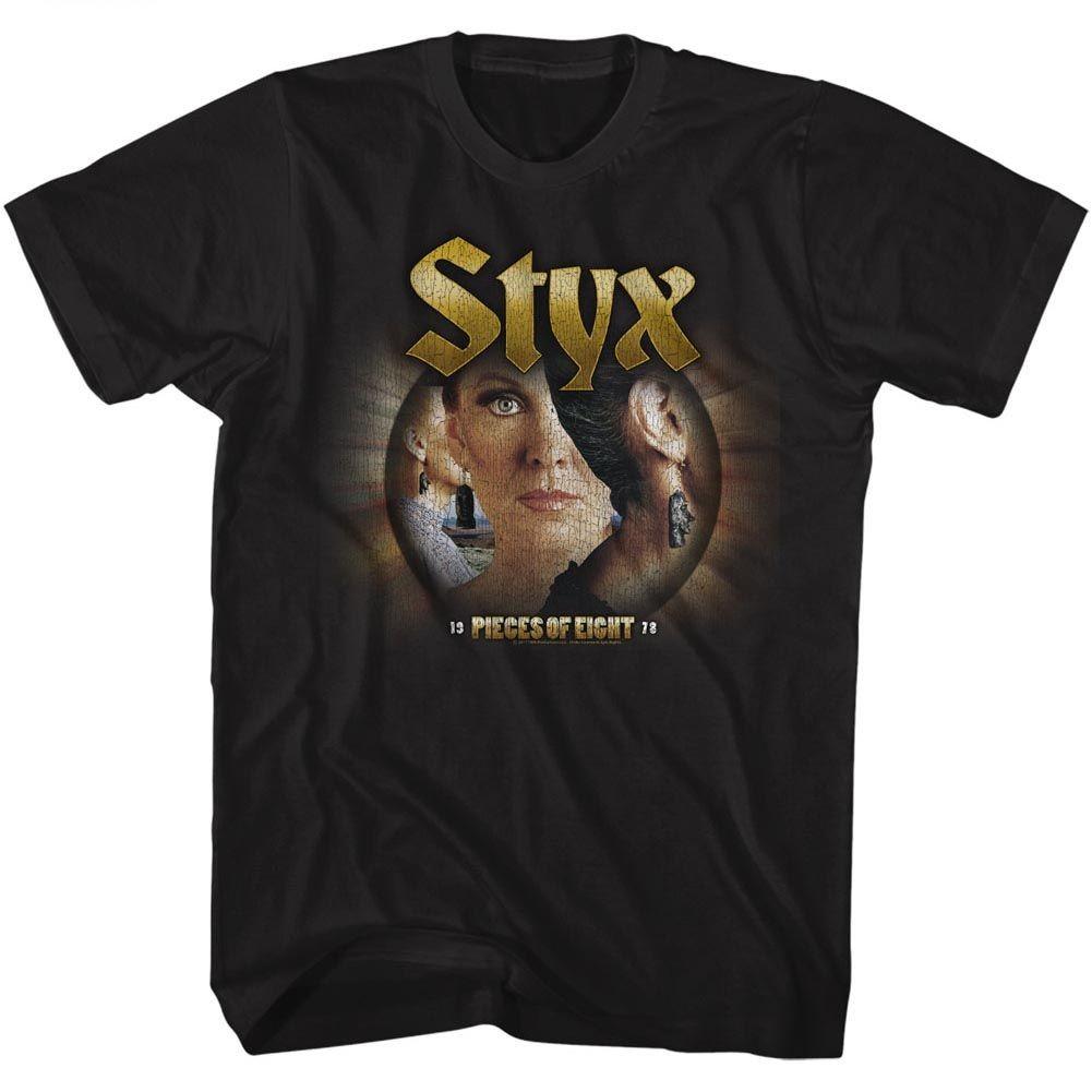 Styx Pieces Of Eight Музыкальная футболка Топы Футболки Мужская Женская Унисекс 3XL