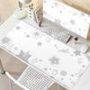 Korean Ins Minimalist Black White XXL Desk Mat Office Aesthetic Star Mouse Pad Keyboard Computer Decort Mousepad Pc Accessories