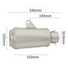 51mm Universal Motorcycle Exhaust Escape Modified E-Mark Muffler DB Killer For MT09 NVX155 PCX125 CBR300 SV650 MT07 CBR500