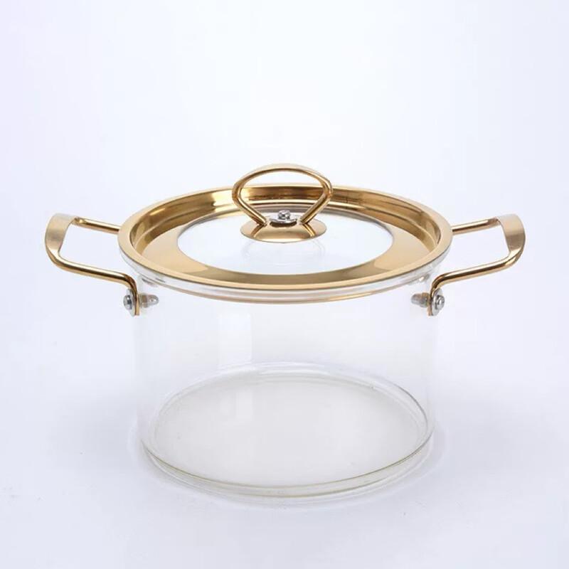 High Borosilicate Glass Stew & Milk Pot